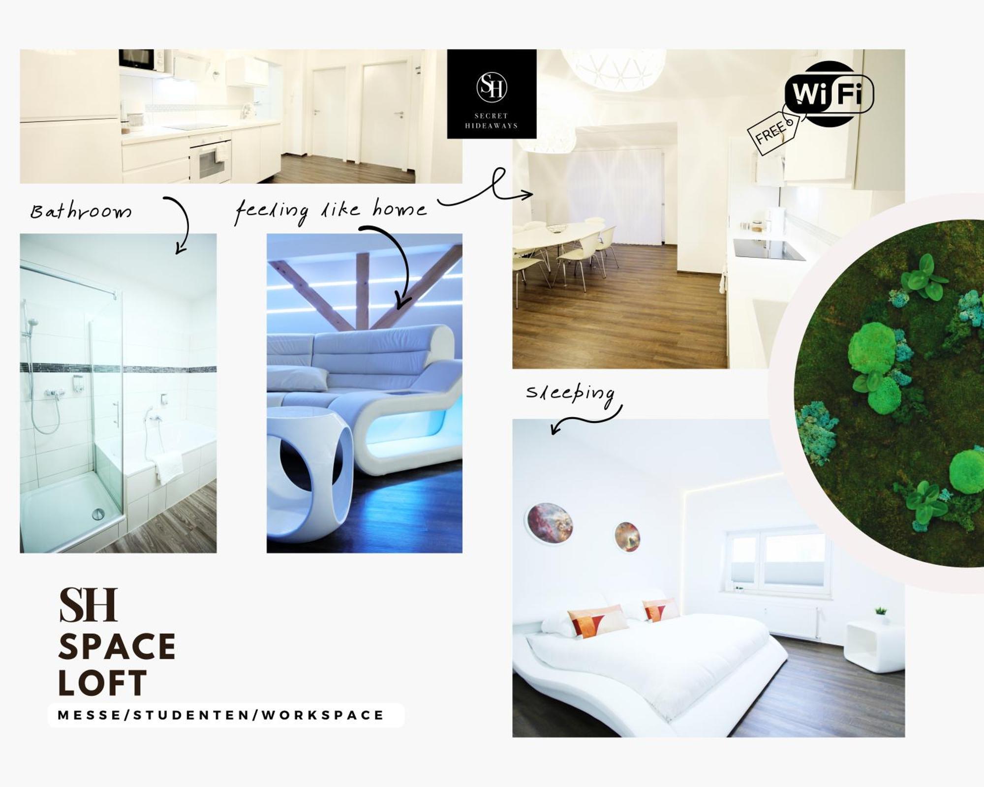 Secret Hideaways Space Loft Wohndesign Auf 2 Etagen L 450M Bis Uni 뒤스부르크 외부 사진